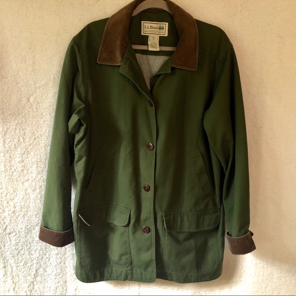 ll bean green jacket